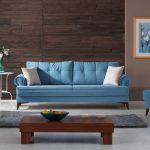 Canapea Extensibila 3 Locuri Step Albastra