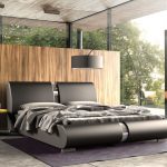 Pat tapitat cu piele ecologica Lugano