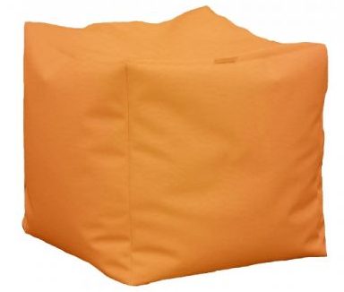 Fotoliu Taburet Cub XL - Caramel (piele ecologica)