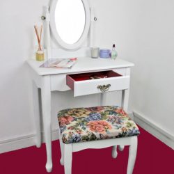 SEA121 - Set Masa alba toaleta cosmetica machiaj oglinda masuta