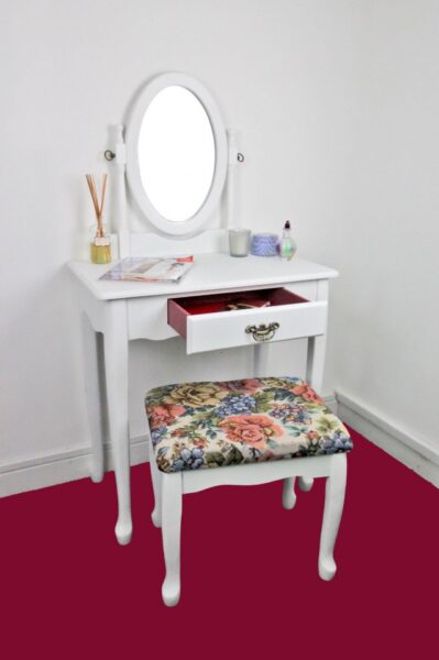 SEA121 - Set Masa alba toaleta cosmetica machiaj oglinda masuta