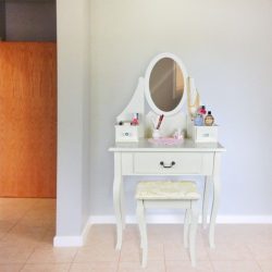 SEA64 - Set Masa alba toaleta cosmetica machiaj oglinda masuta vanity