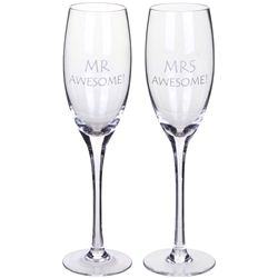 Set 2 pahare - Mr and Mrs Awesome | Lesser & Pavey