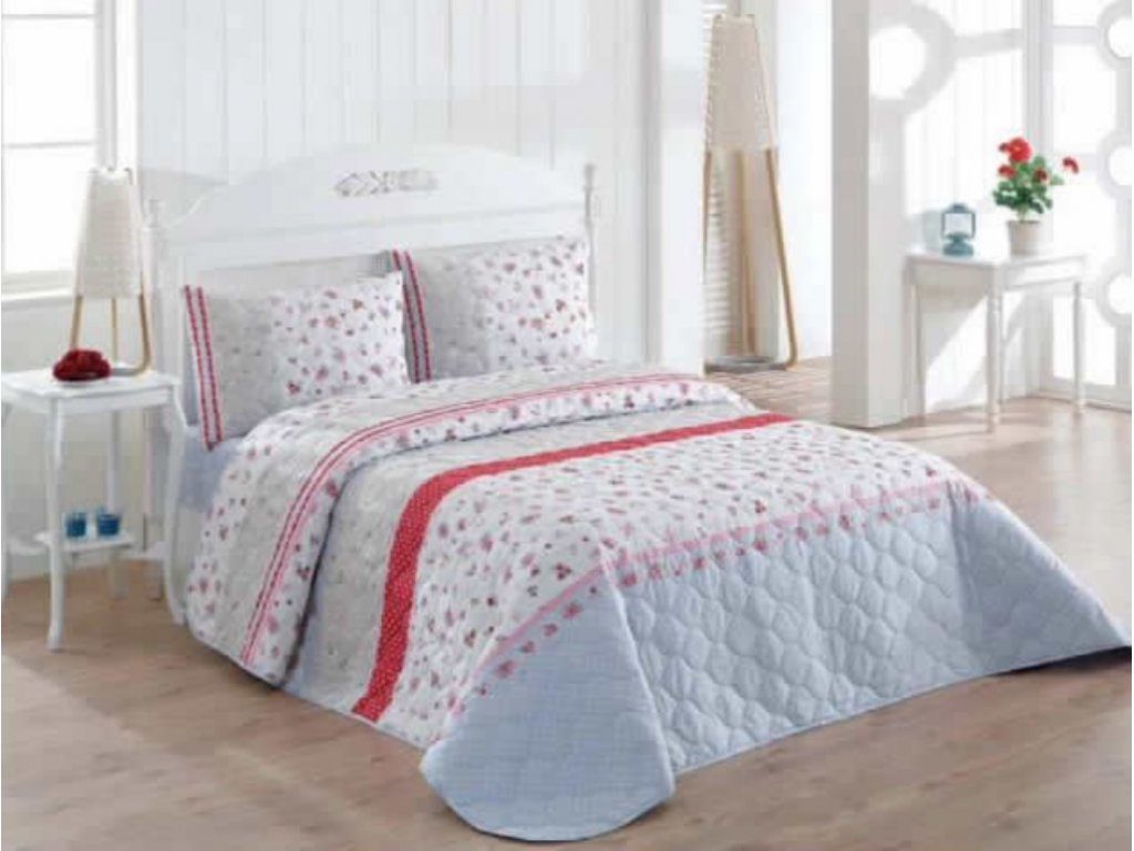 Cuvertura pt. pat matrimonial din BUMBAC 100 Ranforce COTTONBOX Pya