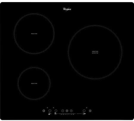 Plita incorporabila Whirlpool ACM800/NE, 3 Zone inductie, Touch, Sticla Neagra