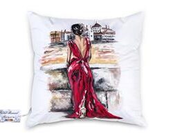 Perna Decorativa pictata manual 40x40 cm MC06 #177