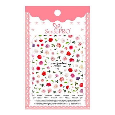 Abtibilduri unghii SensoPRO Art in Bloom, model HANYI 192