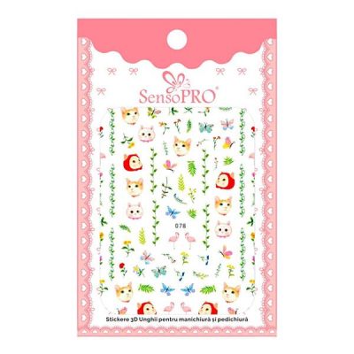 Abtibilduri unghii SensoPRO Cartoon Universe, model 078