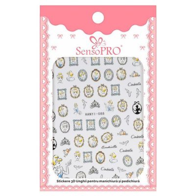Abtibilduri unghii SensoPRO Cartoon Universe, model HANYI-088