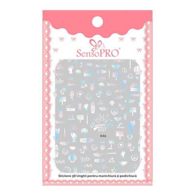 Abtibilduri unghii SensoPRO Summer Love, model HANYI 046