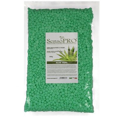 Ceara Epilat Elastica Granule SensoPRO Italia cu Aloe Vera - 500g