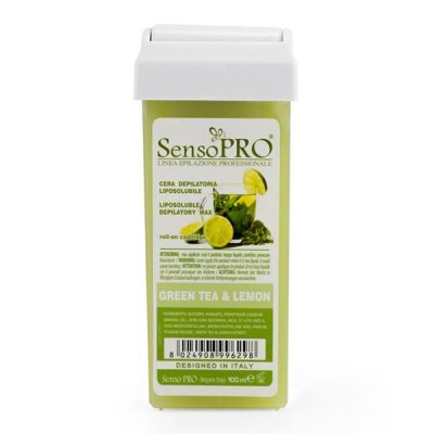 Ceara Epilat Unica Folosinta SensoPRO Italia, Rezerva Green Tea si Lemon 100 ml