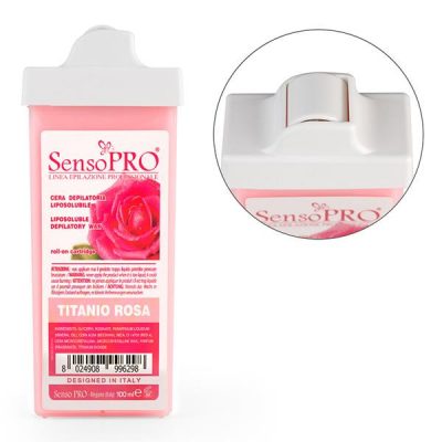 Ceara Epilat Unica Folosinta SensoPRO Italia, Rezerva Trandafir 100 ml, Aplicator Ingust