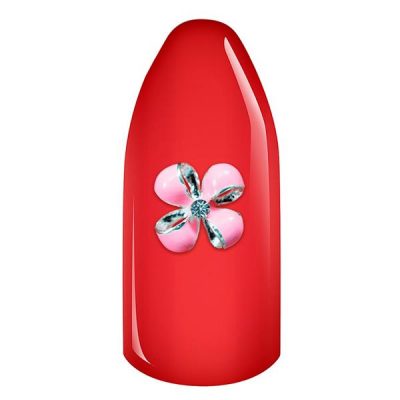 Decoratiune Unghii 3D - Floare Roz 02