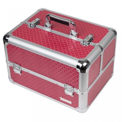 Geanta Manichiura din Aluminiu Fraulein38, Diamond Red