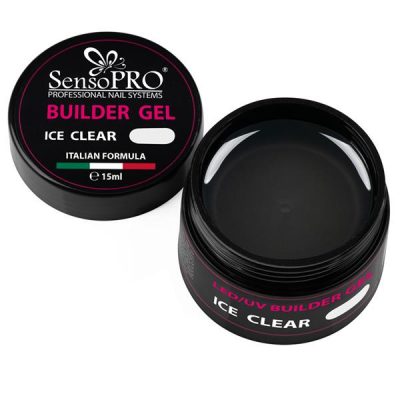 Gel Constructie Unghii SensoPRO Italia 15 ml - Ice Clear