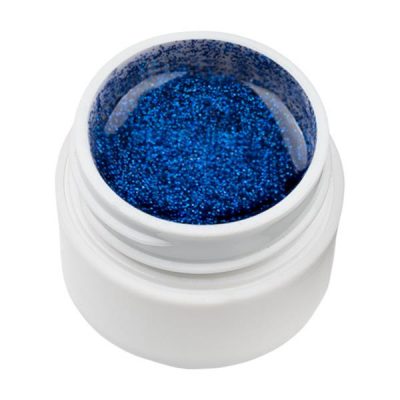 Gel UV Color cu Sclipici ENS PRO #022 - Blue Safir