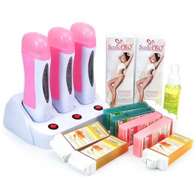 Kit Epilare Triple Pink Ital + CADOU Rezerva Ceara cu Aplicator Ingust