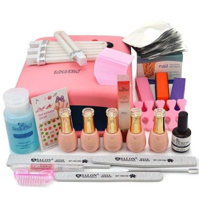 Kit Oja Semipermanenta Profesionala SensoPRO 15ml cu Lampa UV #20 + CADOURI