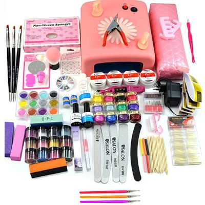 Kit Unghii False cu Gel UV - Promotie #17 + CADOU Set 3 Pensule Nail-Art