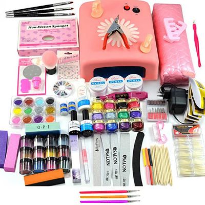 Kit Unghii False cu Gel UV - Promotie #18 + CADOU Set 3 Pensule Nail-Art