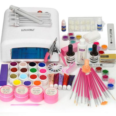 Kit Unghii False cu Gel UV - Promotie #55 + CADOU Set 15 Pensule Manichiura
