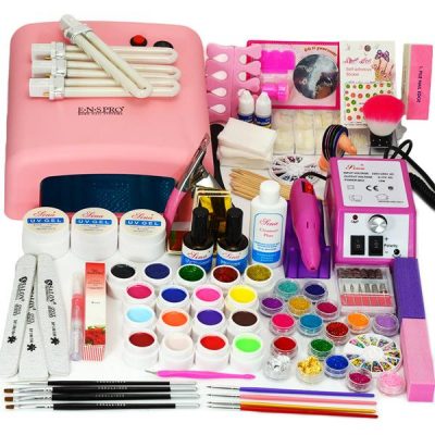 Kit Unghii False cu Gel UV - Promotie #60 + CADOU 17 Geluri Color ENS PRO