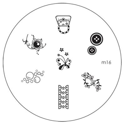 Matrita Metalica Stampila Unghii M16 - Nature
