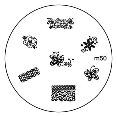 Matrita Metalica Stampila Unghii M50 - Nature