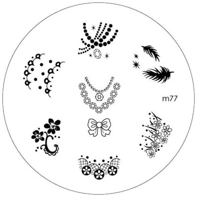 Matrita Metalica Stampila Unghii M77 - Nature