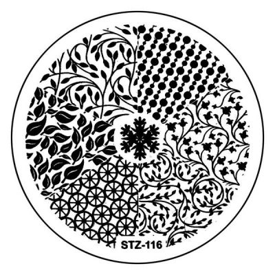 Matrita Metalica Stampila Unghii STZ-116 - Nature