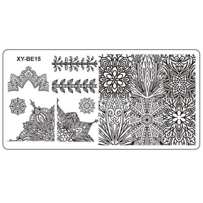 Matrita Metalica Stampila Unghii XY-BE15 - Mandala