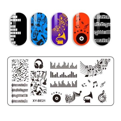 Matrita Metalica Stampila Unghii XY-BE21 - Music Vibes