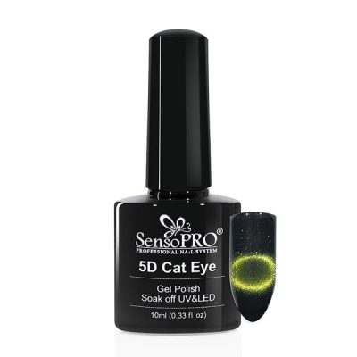 Oja Semipermanenta Cat Eye Gel 5D SensoPRO 10ml, #04 Star Dust
