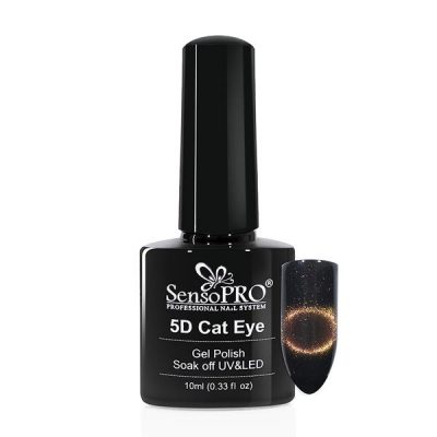 Oja Semipermanenta Cat Eye Gel 5D SensoPRO 10ml, #14 Solar