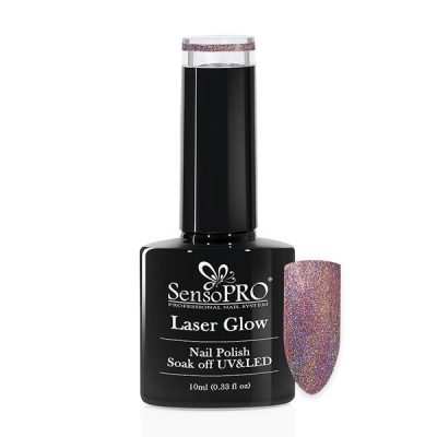 Oja Semipermanenta Holografica Laser Glow SensoPRO 10 ml, #03 Flame