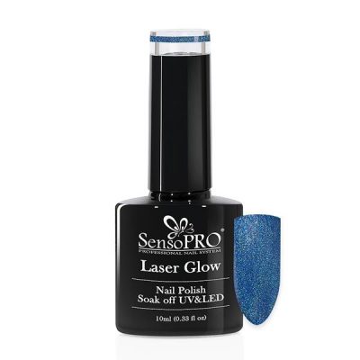 Oja Semipermanenta Holografica Laser Glow SensoPRO 10 ml, #06 Water Sky