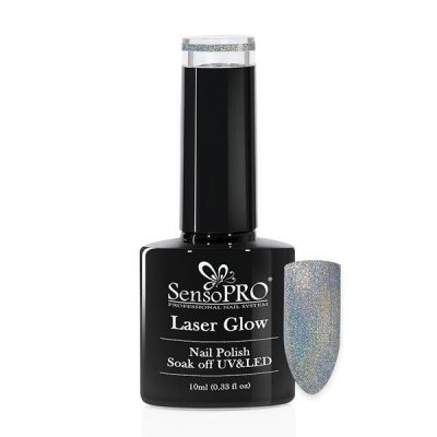 Oja Semipermanenta Holografica Laser Glow SensoPRO 10 ml, #18 Tornado
