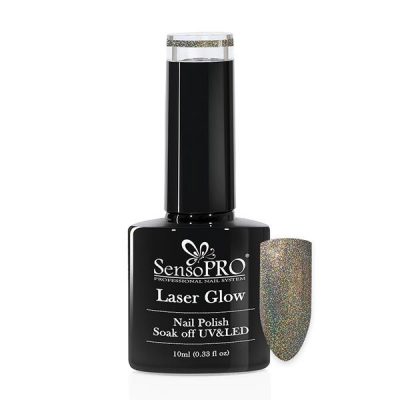 Oja Semipermanenta Holografica Laser Glow SensoPRO 10 ml, #19 Magic Sun