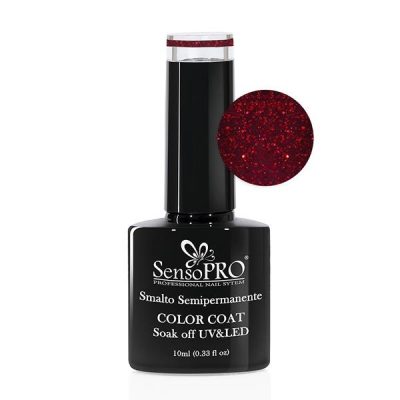 Oja Semipermanenta SensoPRO 10ml culoare Rosu - 056 Red Blink
