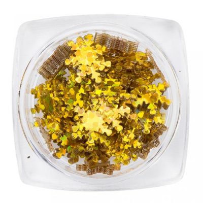 Paiete Unghii Model Stelute Gold