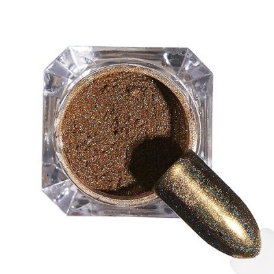 Pigment unghii Holografic #90 cu aplicator - LUXORISE