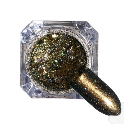 Pigment unghii Ice Effect #76 cu aplicator - LUXORISE