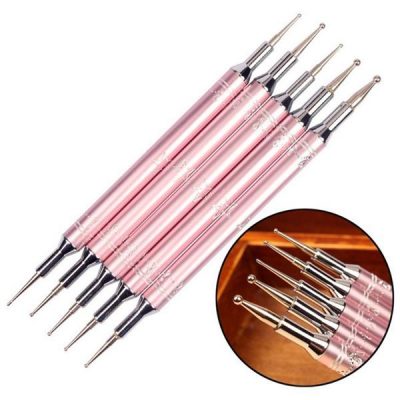 Set 5 Punctatoare pentru Unghii Pink - Calitate Premium Garantata