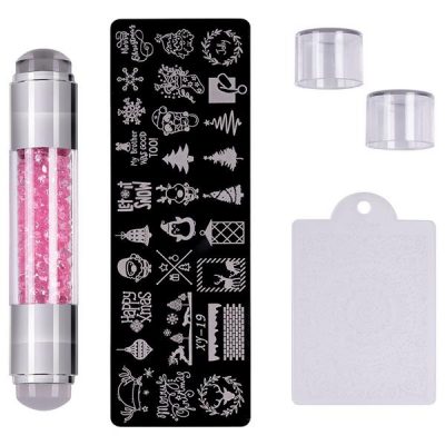 Set Stampila Unghii + Matrita Crystal Nail Art, XY-19 - SensoPRO Milano