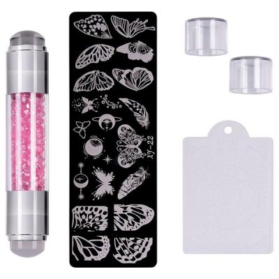 Set Stampila Unghii + Matrita Crystal Nail Art, XY-22 - SensoPRO Milano