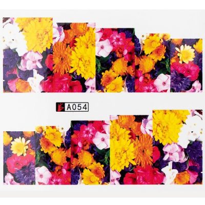 Tatuaj unghii A054 flori