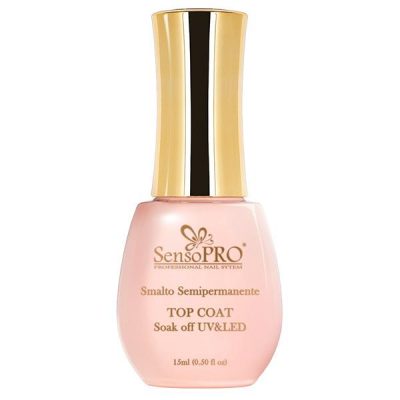 Top Coat Oja Semipermanenta SensoPRO Italia 15ml - Gel de Finish