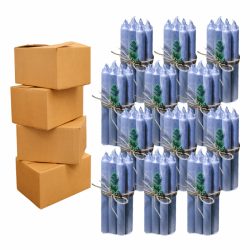 480 Lumanari Argintii drepte 2,2 22cm