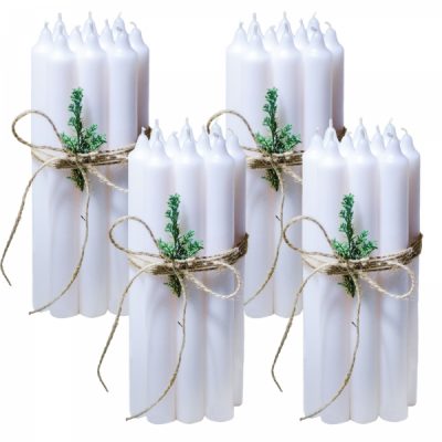 Set 40 Lumanari Albe drepte 2,2 22cm